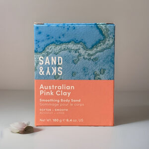 Sand & Sky Australian Pink Clay Exfoliating Body Scrub 6.4oz• Mini Scooper• NIB